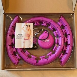 Fit on Form Non-dropping Smart Weighted Hula Hoop - Purple